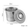 Reusable Stainless Steel K-Cup Compatible Coffee Pod Holder Filter Cup for Multiple Models Home Kitchen Coffee Utensils