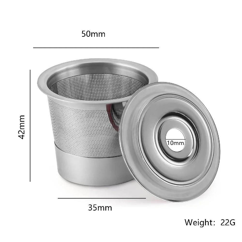 Reusable Stainless Steel K-Cup Compatible Coffee Pod Holder Filter Cup for Multiple Models Home Kitchen Coffee Utensils