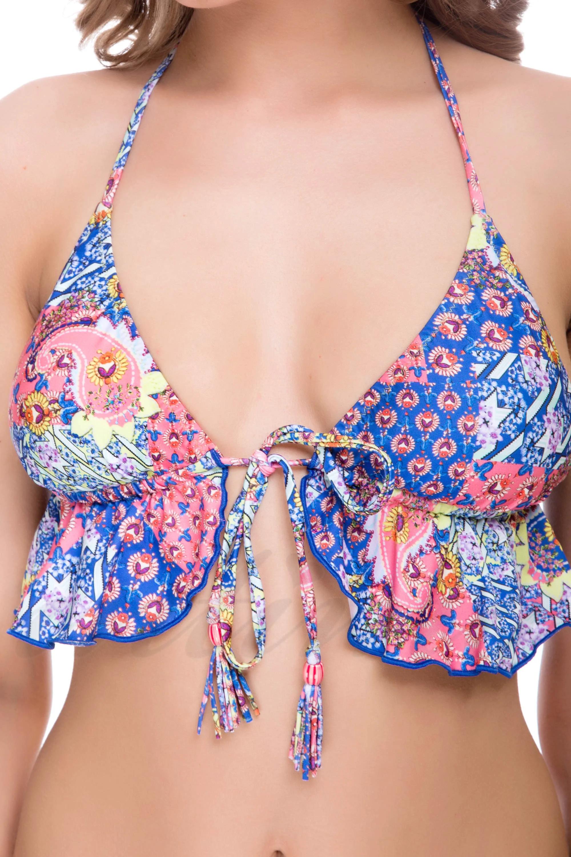 

Купальник з ущільненої чашкою, плавки сліп Lida (52072) 46B/L різнокольорові кольору