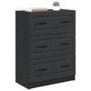 Drawer Cabinet Black 66 x 34.5 x 87 cm Particleboard