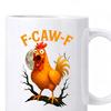 Rooster Ceramic Coffee Mug 3D Printed Chicken Design Tea Cup Hot Drinks Cup for Home Kitchen Restaurant Use