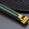 Gold Stainless Steel Food Tongs Non-Slip Tongs For BBQ Meat Kitchen Accessories
