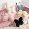 Butterfly Throw Pillow Cuddly Butterfly Pillow with Lace Ruffle Decorative Sofa Couch Pillow for Home Living Room Bedroom Decor
