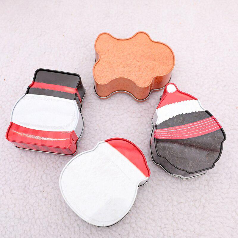 Christmas Cartoon Candy Can Penguin Santa Claus Snowman Smiling Face Christmas Child Gift Box