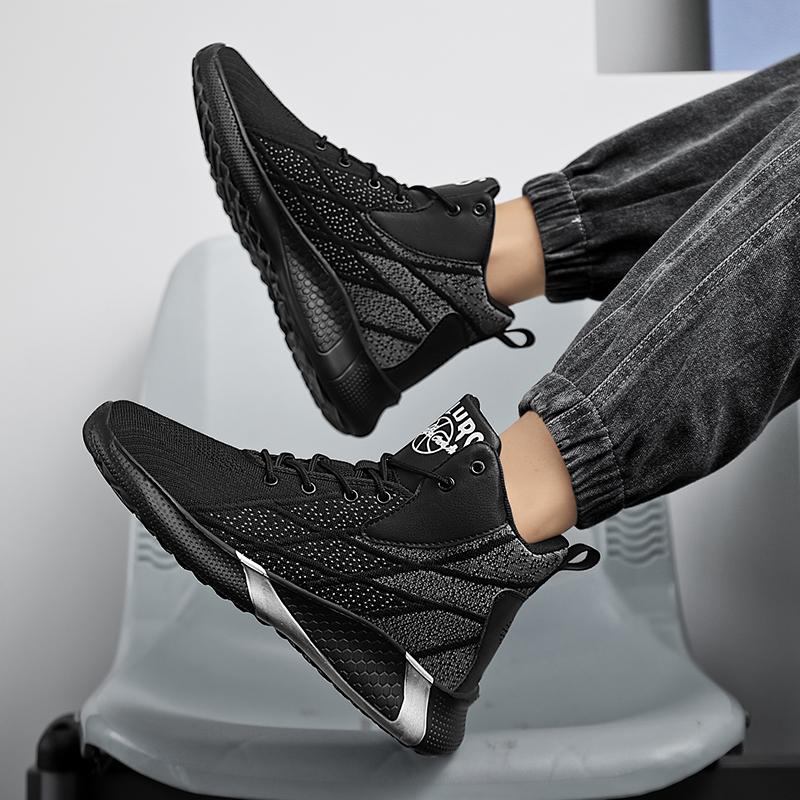 Hot Selling Autumn Mens Casual Shoes Lightweight And Breathable Sports Shoes Shock-Absorbing And Balanced Walking Shoes
