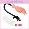 Manicure Practice Hand With Arm Silicone Bending Nail Art Tool For Nail Technician Training
