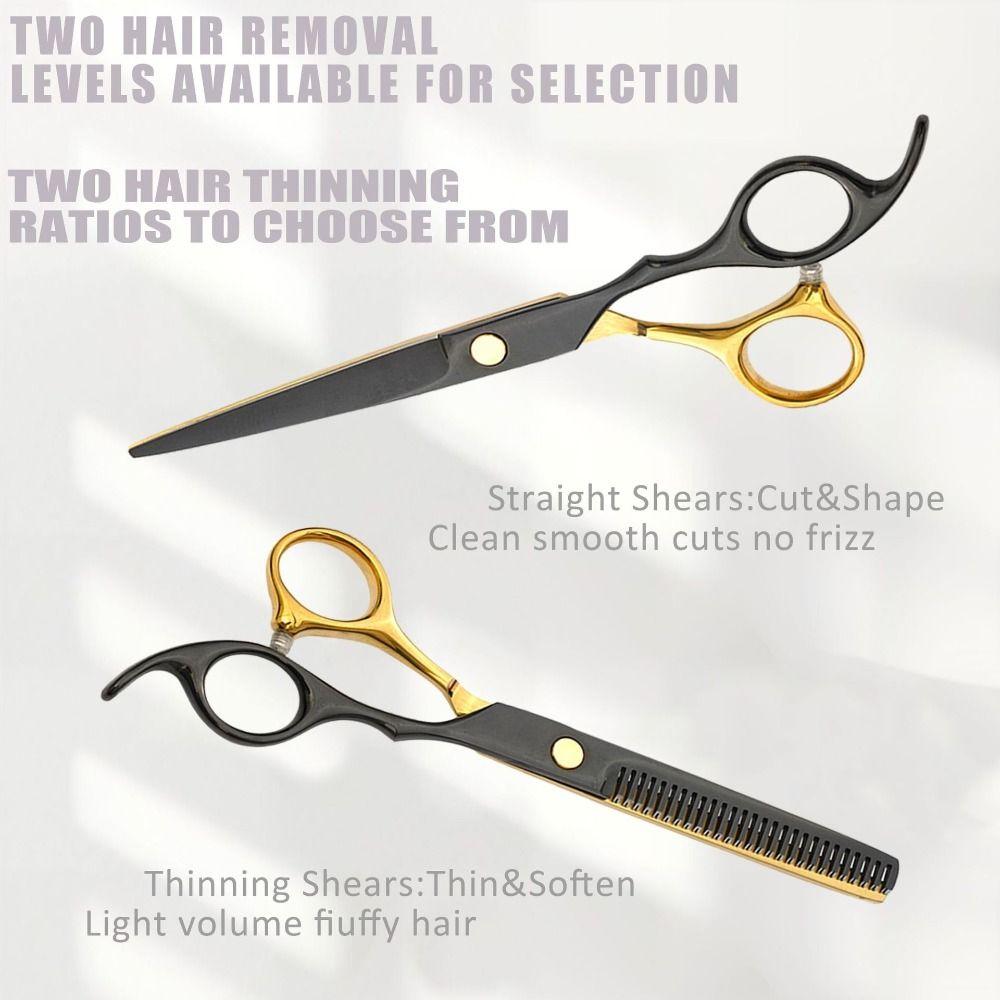 Silent Hair Thinning Shears Anti-jam Haircutting Tool Set Hair Cutting Kit Salon-grade