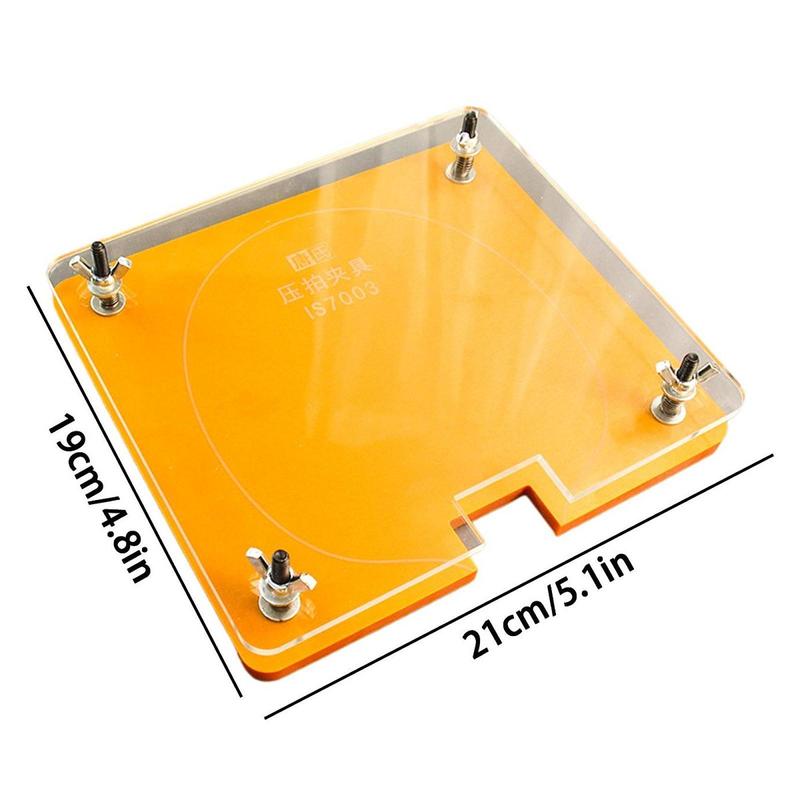 Presse à raquettes de tennis de table - Accessoire de presse - Contrôle stable - Pince de presse - Durabilité - Finition de raquette de club - Facile à utiliser - Débutants