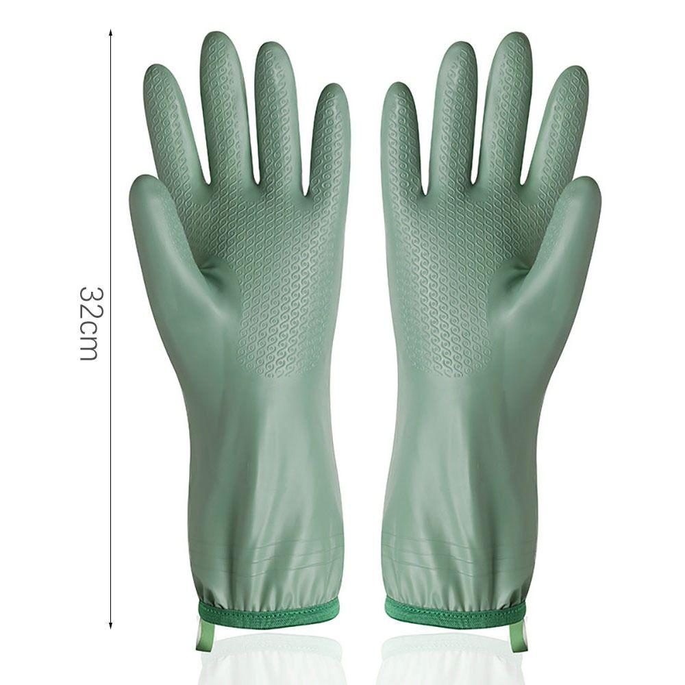 Thicken Cleaning Gloves Plush Housework Gloves Durable Dishwashing Gloves