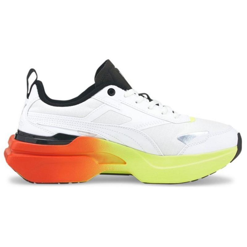 Puma Kosmo Rider Women's Low-Top Lifestyle Shoes White Green Red 384041-01