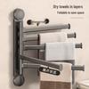 Handun Suction Cup Rotating Multi-Rod Towel Rack