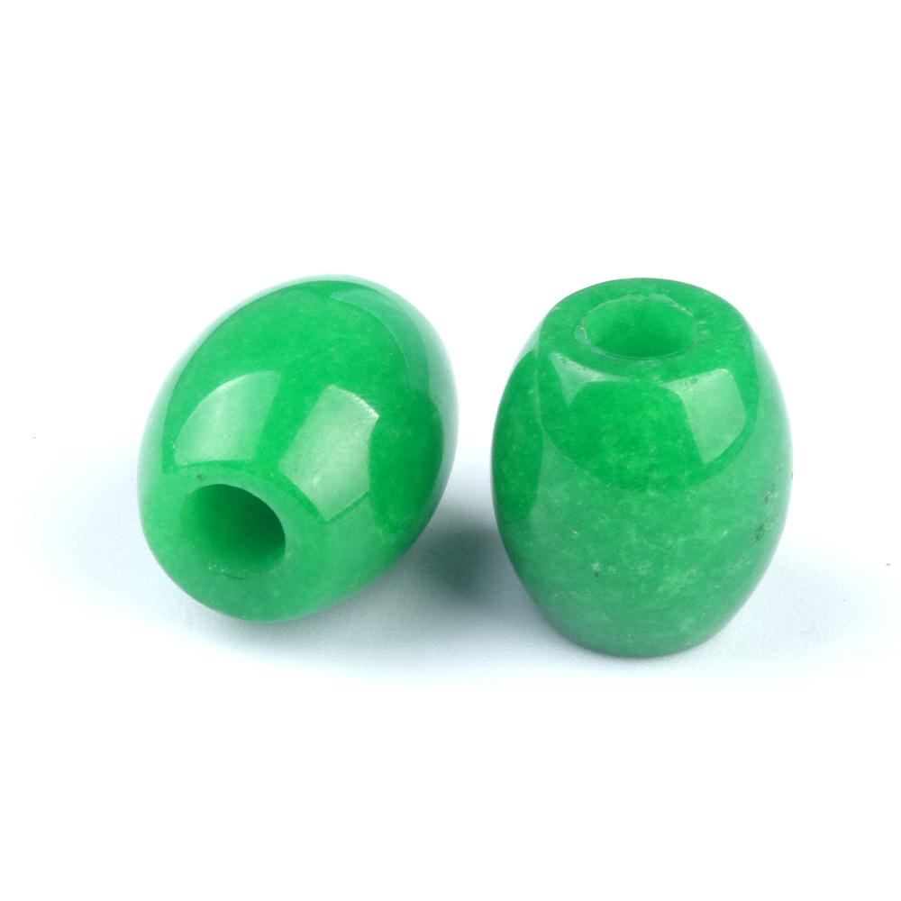 326-Large Hole Crystal Agate Jade Barrel Beads, 16×18mm, 5mm Hole, Jewelry Accessories