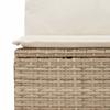 VidaXL Salon de Jardin avec Coussins 11 pcs, Canapés de Terrasse, Ensemble de Meubles de Patio, Mobilier d'Extérieur, Beige 3227766