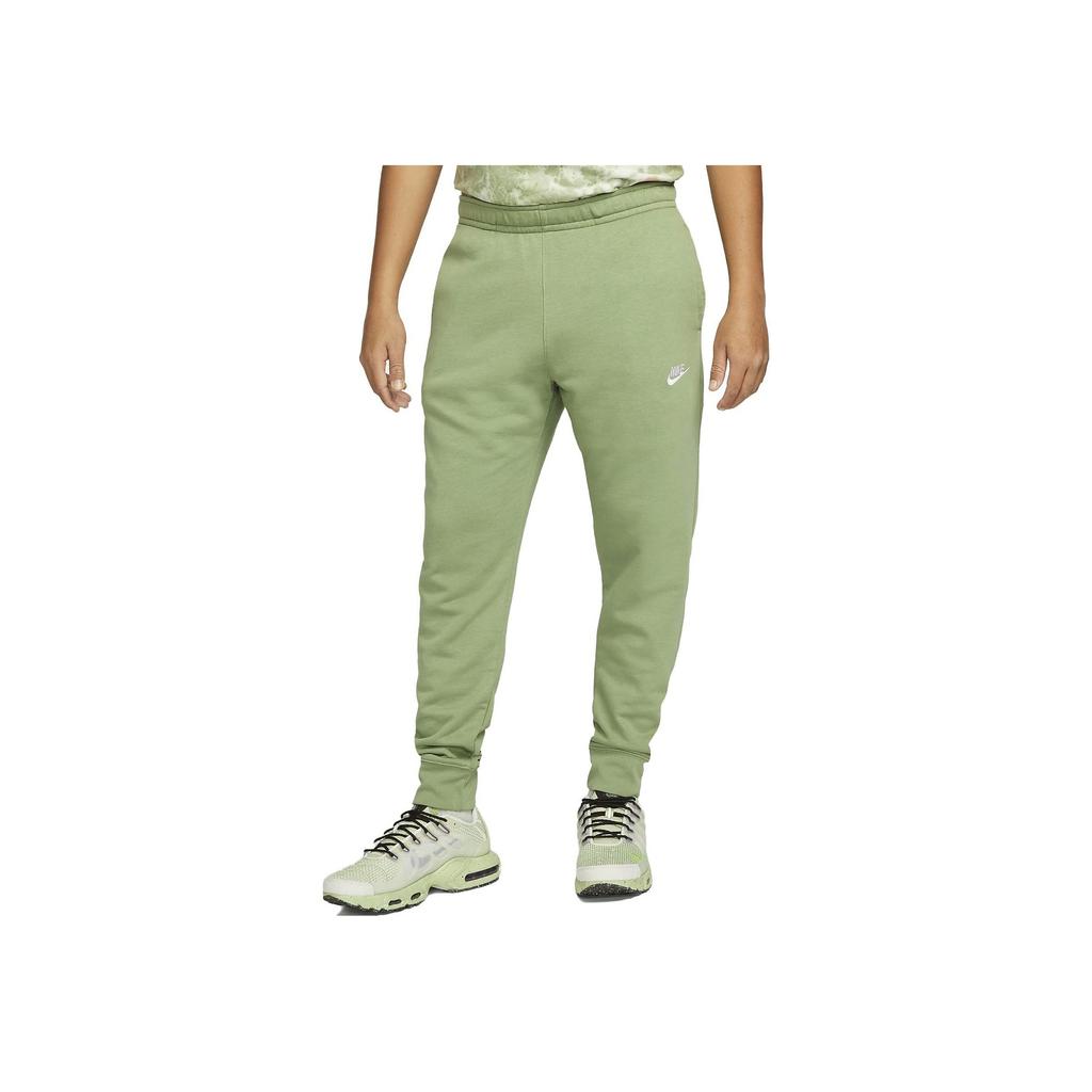 Nike Sportswear Club Solid Color Joggers With Drawstring Men Bottoms Green BV2680-386