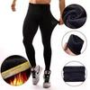 Mallas y camiseta de manga larga con forro polar para hombre: alta elasticidad, secado rápido para entrenamiento de baloncesto y fútbol.