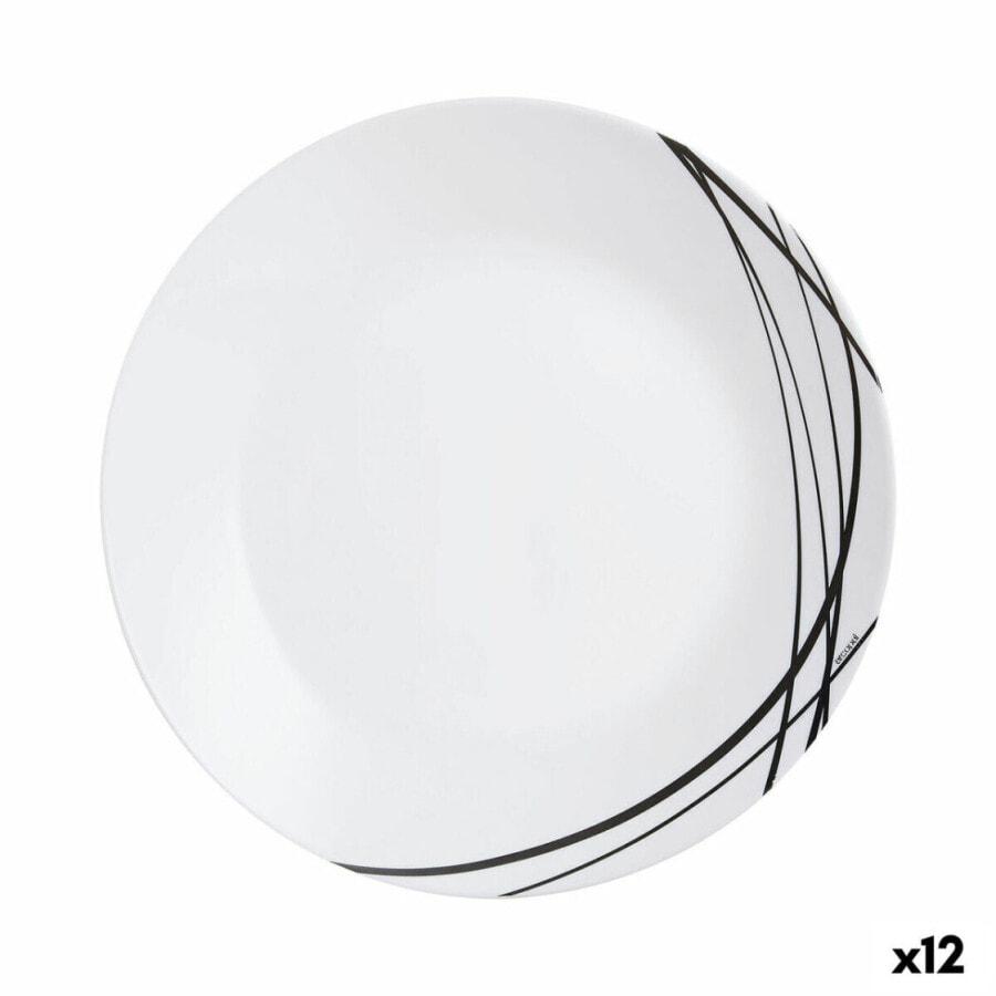 

Плоская тарелка Arcopal Domitille Negro стеклянная 25 см (12 штук)