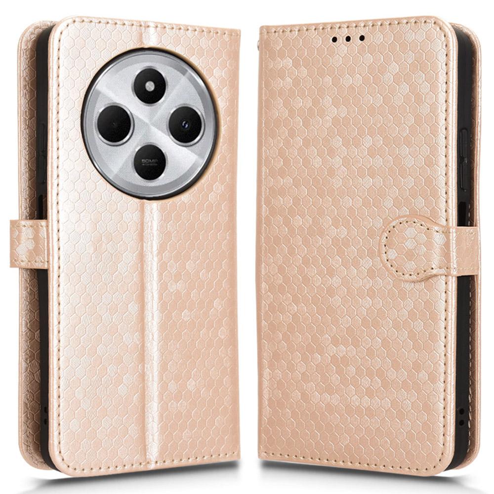 

Для Xiaomi Poco C75 4G/Redmi 14R 5G/14C 4G Кошелек Чехол Точечный Рисунок Тиснение PU Кожа Чехол для Телефона B