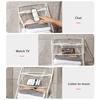 Waterproof Shower Clothes Bag Transparent Bathroom Storage Bag Hanging Storage Pouch with Hook for Mobile Phone Dry Clothes Towel Dorms RVs
