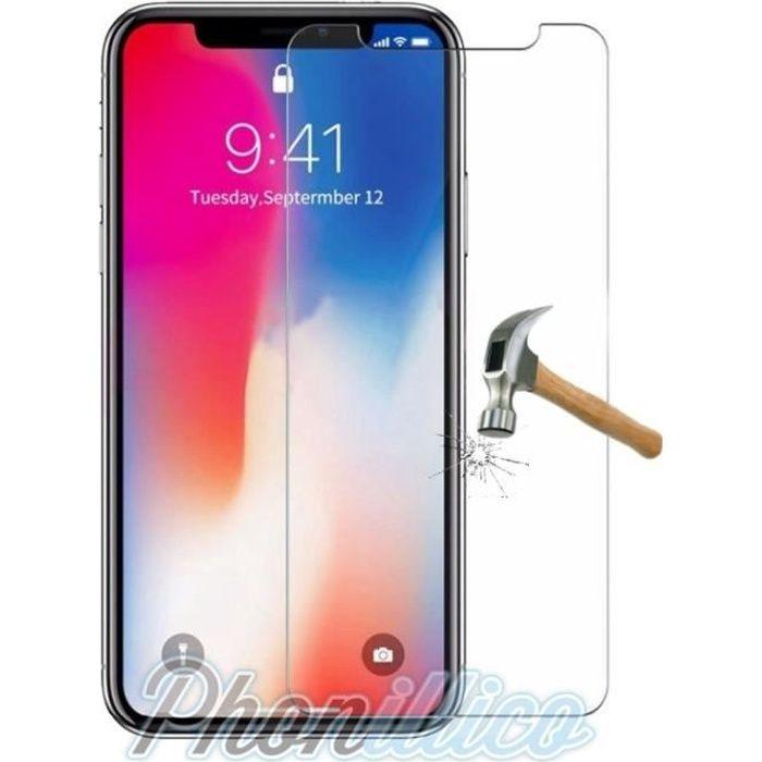 Film Vitre Verre Trempe compatible Apple iPhone X - Phonillico®