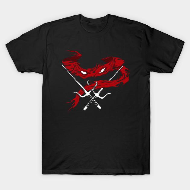 Men Black Print T-shirt Red Wrath No-Cut Transfer Paper Print Cotton Tshirt 3XL чёрный