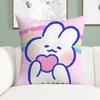 Kanin M-Mongmong Kuddfodral Kudde Nordic Vintage Stil Kuddfodral Hem Vardagsrum Soffa Soffa Sittplats Dekor