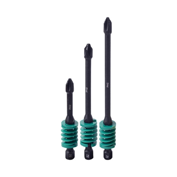 

Professional 3PCS Tip Bits Auto Ejecting Mechanism Durability Phosphated Steel Suitable for Tightening Loosening Screws