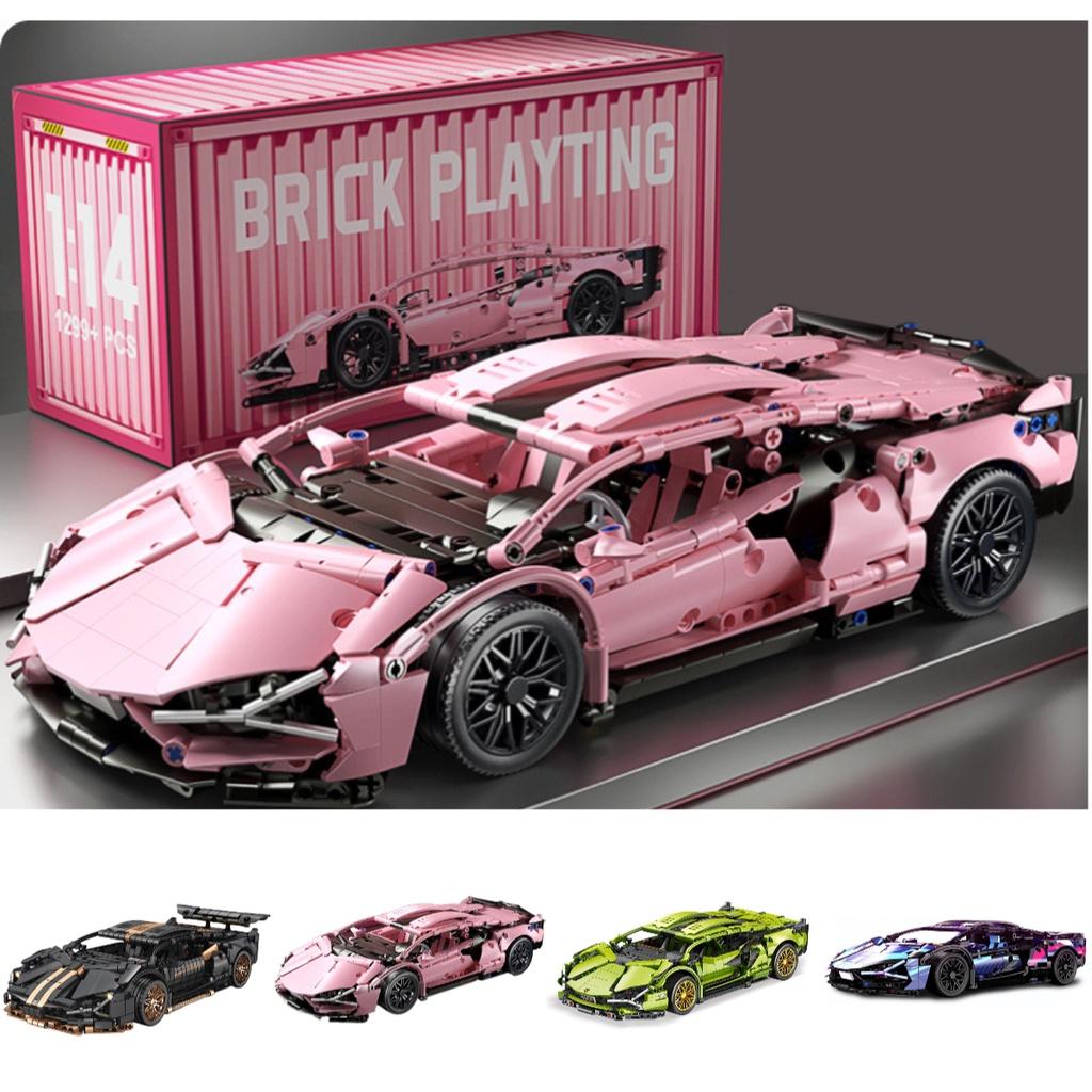 Highly Popular Cyberpunk Lamborghini Carriage Edition Lego Model Remote Control Car Toy