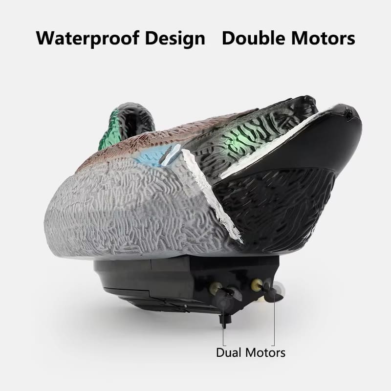 New 2.4G Simulation Duck Remote Control Boat Waterproof Electric Water Animal Summer Outdoor Swimming Pool Children's Toy Gift Creative Speedboat