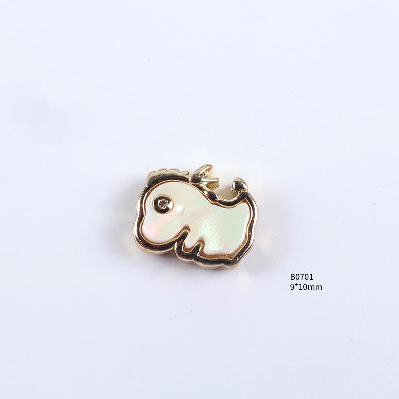 

Little Dinosaur 113 Rhinestone & Shell Nail Art Accessories