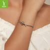S925 Silver Heart Lock Key Basic Bracelet, Niche Versatile Gift Bracelet Jewelry For Girlfriend