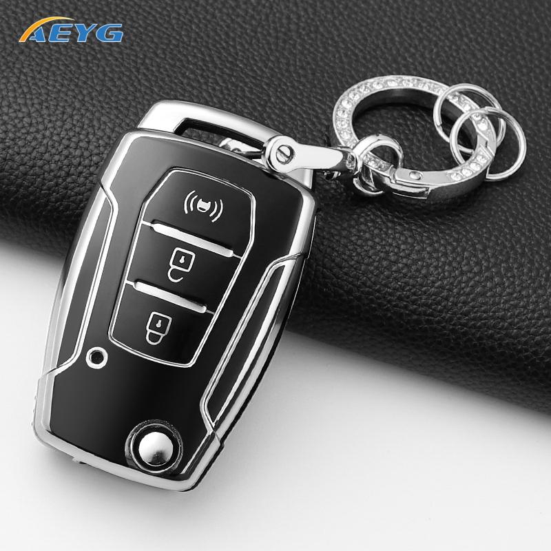 Soft Tpu Car Key Case Cover Shell For Ssangyong Kyron 2 Sanka Actyon Korando Tivoli 3 Buttons Smart Keyless Keychain Accessories