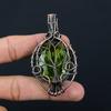 Tree of Life Peridot Gemstone Copper Wire Wrap Handmade Jewelry Pendant Gift For Her