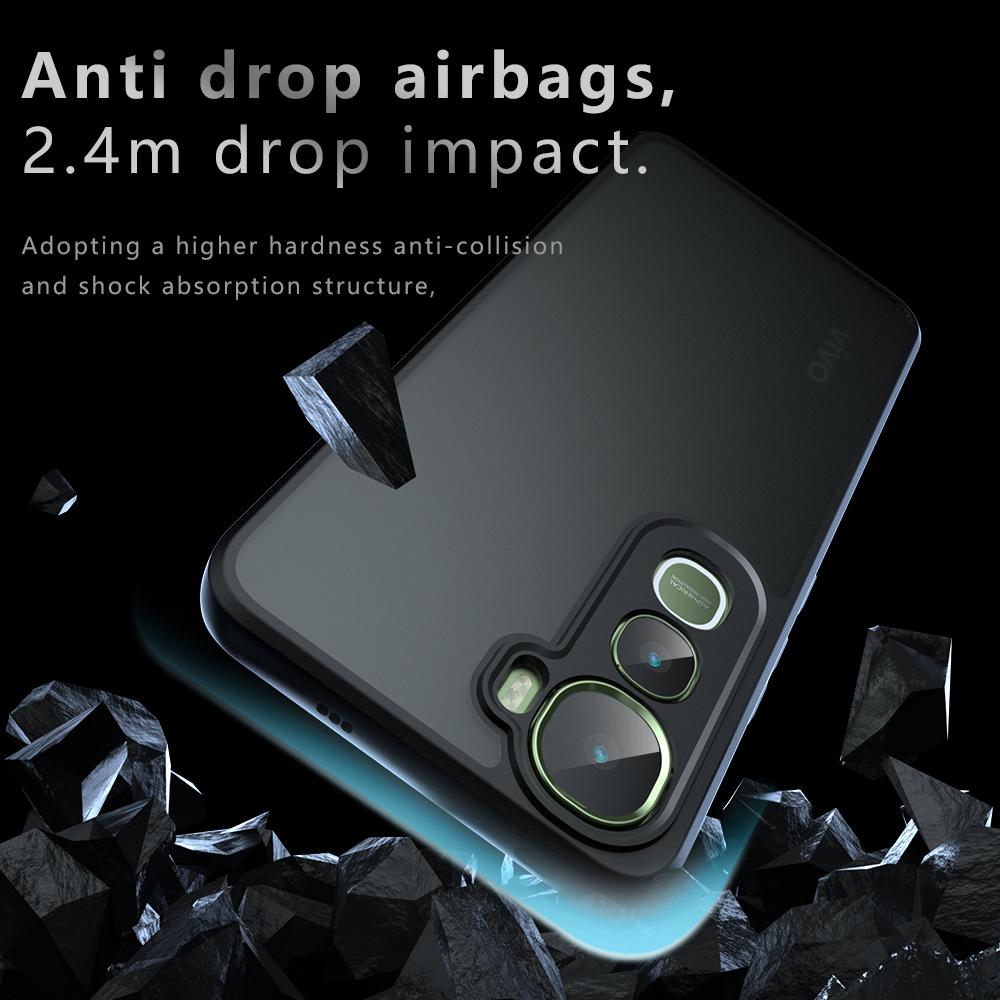 Cover for VIVO Y400 Case Ultra Thin Matte Translucent & Clear Full Protection Funda for VIVO Y400 Capa