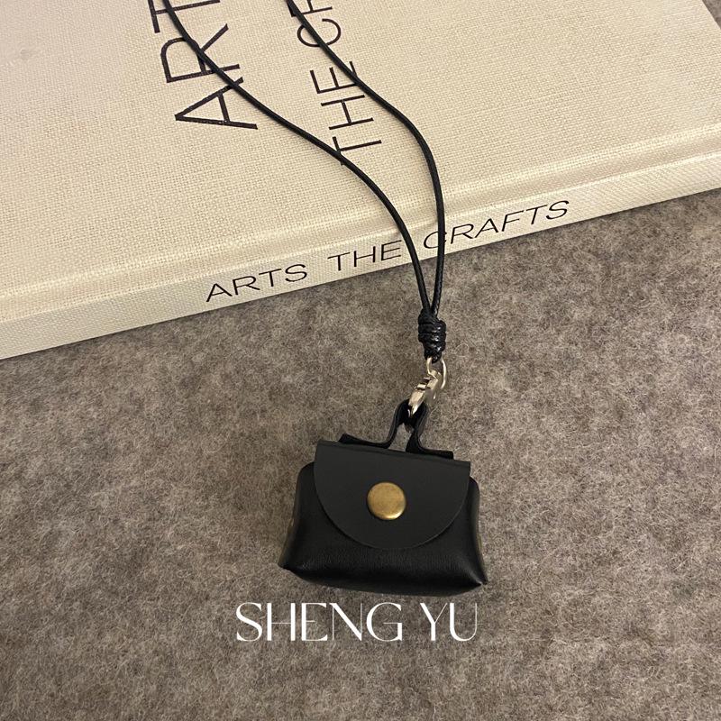 

Корейское ретро кожаное колье-чокер кошелек для монет ожерелье