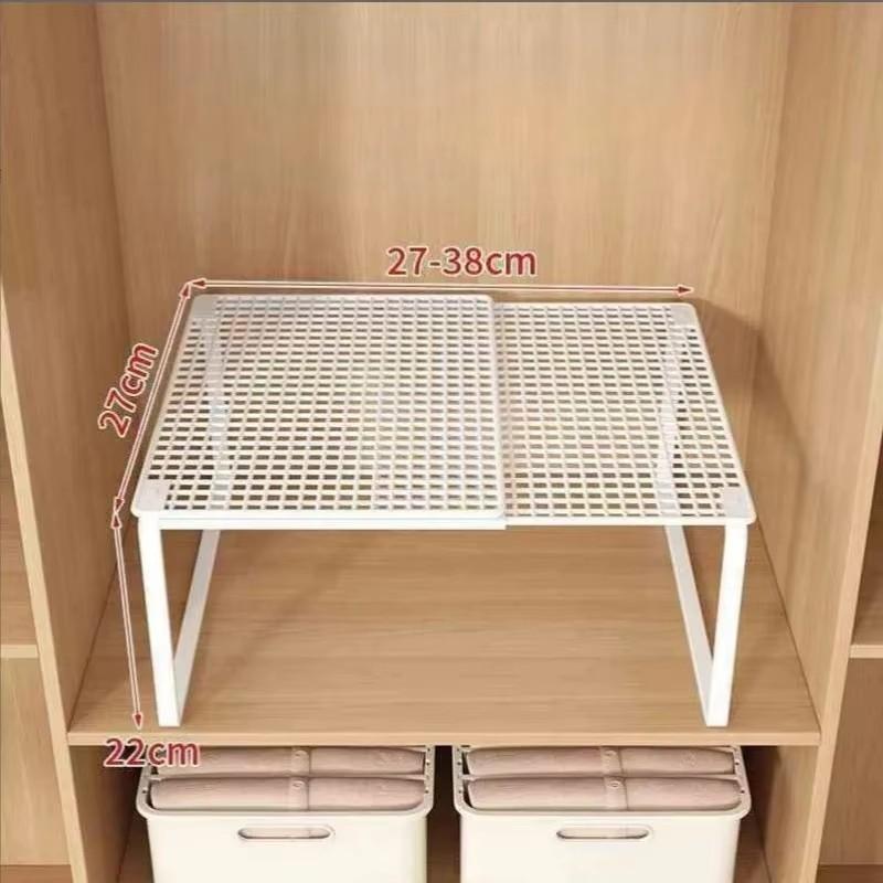 Telescopic Closet Shelf Separator, Expandable Organizer for Wardrobe and Cabinet Storage