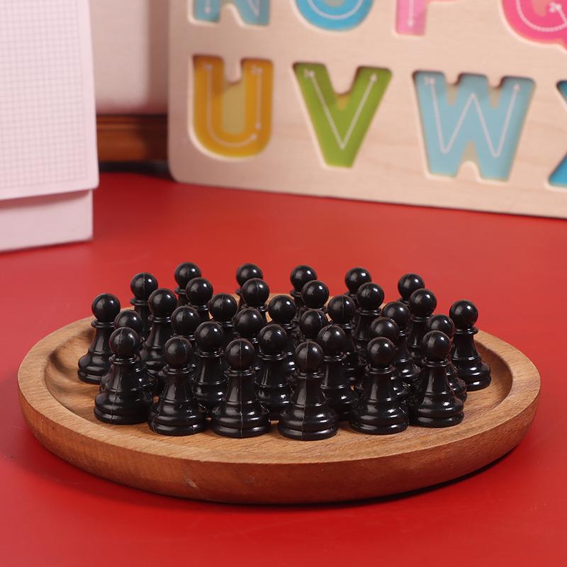 

32 шт 2,5*1,5 см шахматные фигуры пластиковые пешки шашки для игр настольные маркеры компоненты