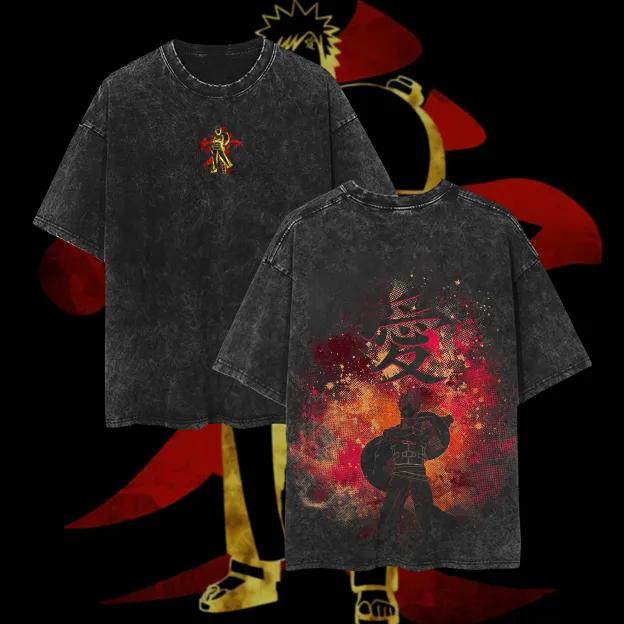 

Pain Rinnegan Tshirt Naruto Manga Tee Vintage Washed Oversized Retro Anime Harajuku Streetwear Mens Graphic Clothes Top New M
