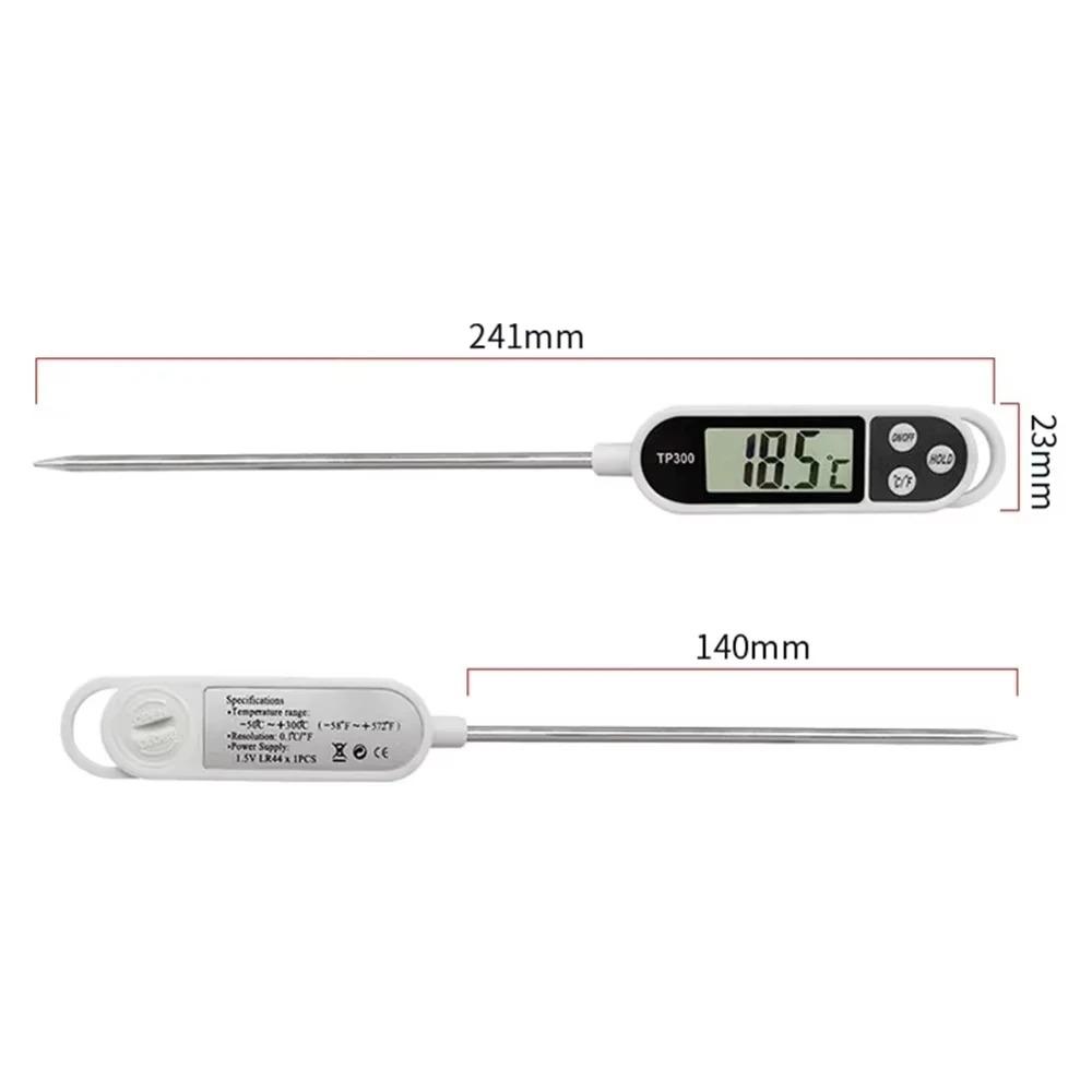 For TP300 Meat Thermometer Digital Instant Read Cooking Baking Frying Food Probe Kitchen BBQ Oven
