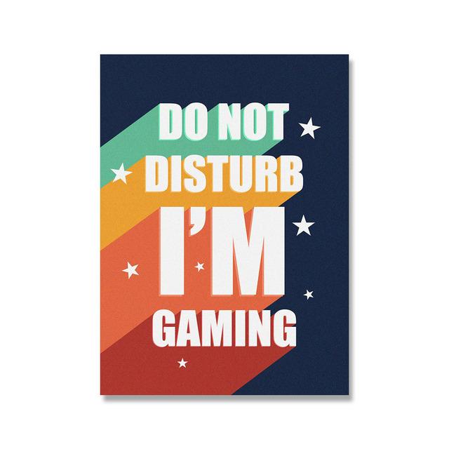 Nordic Funny Text Quote Posters and Prints Need My Video Games Canvas Painting Modern Wall Pictures for Gaming Room Home Decor
