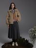 Luvm Shirring Skirt_Charcoal Gray