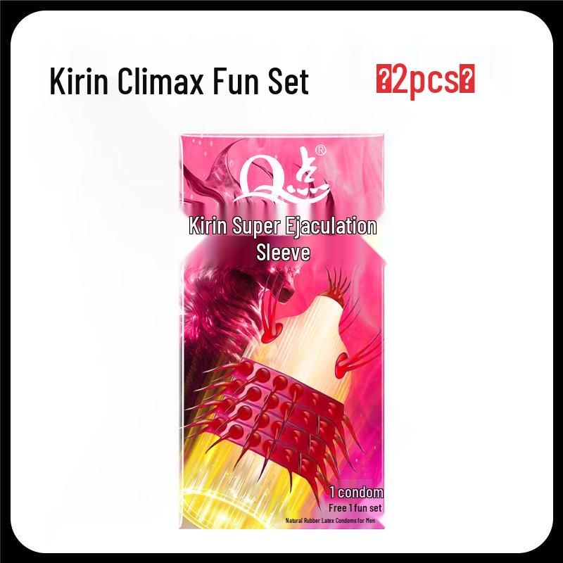 Q-point Hyaluronic Acid 001 Large Particle Delay Condoms - Long-lasting Contraceptives for Adults