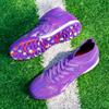 Men's/Women's Soccer Shoes Rubber Soft Sole Short Spikes Artificial Turf Indoor Competition Professional Children's Football Shoes