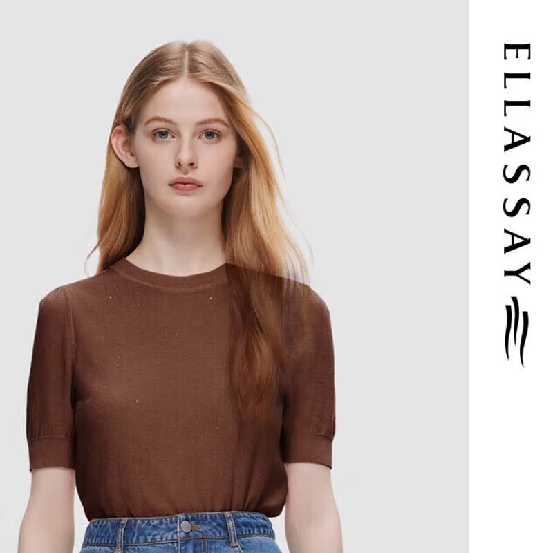 ELLASSAY Women's Slim-Fit Knit Top
