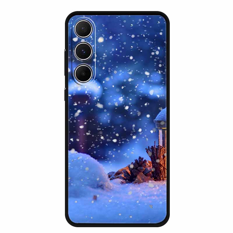 Christmas Phone Case For Samsung A17 5G 2025 Case Soft Black Silicone Bumper For GalaxyA17 17 5G TPU Coque Samsung Galaxy A17 5G