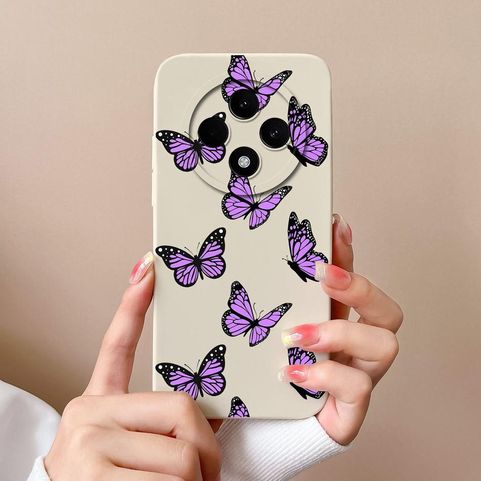 Love Heart Case For Oppo Reno 12F Phone Shell Soft Liquid Silicone Camera Protection Back Cover For Oppo Reno12F 12 F Bumper