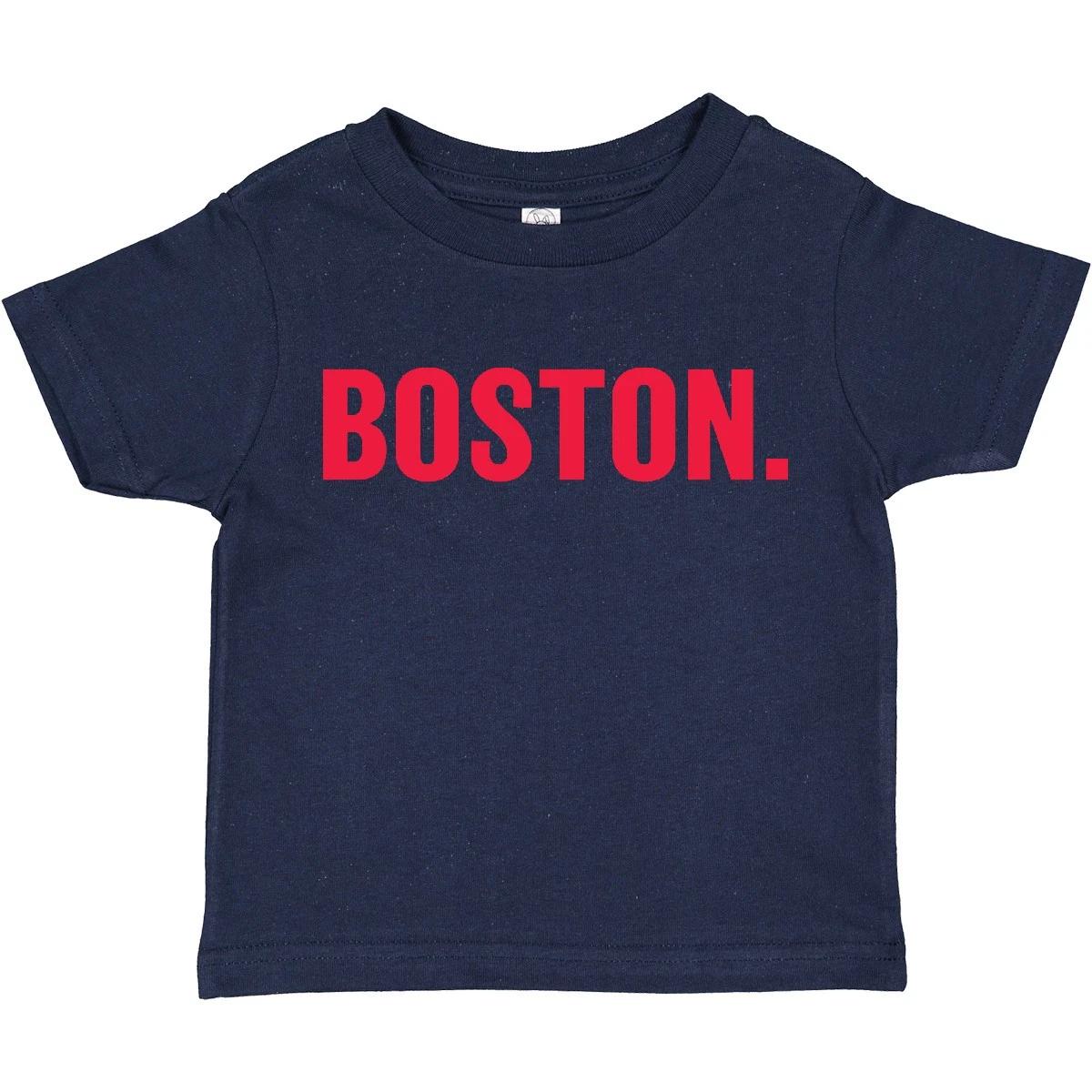 Inktastic Boston Period Toddler T-Shirt State Home Massachusetts Red Champion 160