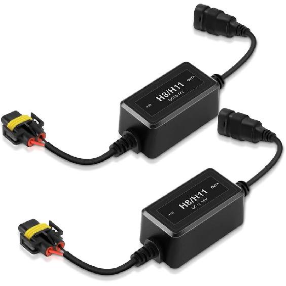 Auxbeam Улучшенный H11/H8/H9 Без ошибок Canbus Анти-мерцающий Резистор-Декодер, 2 шт./комплект Улучшенный Декодер Canbus Драйверы, Серия C10 H11 (H9, H8)