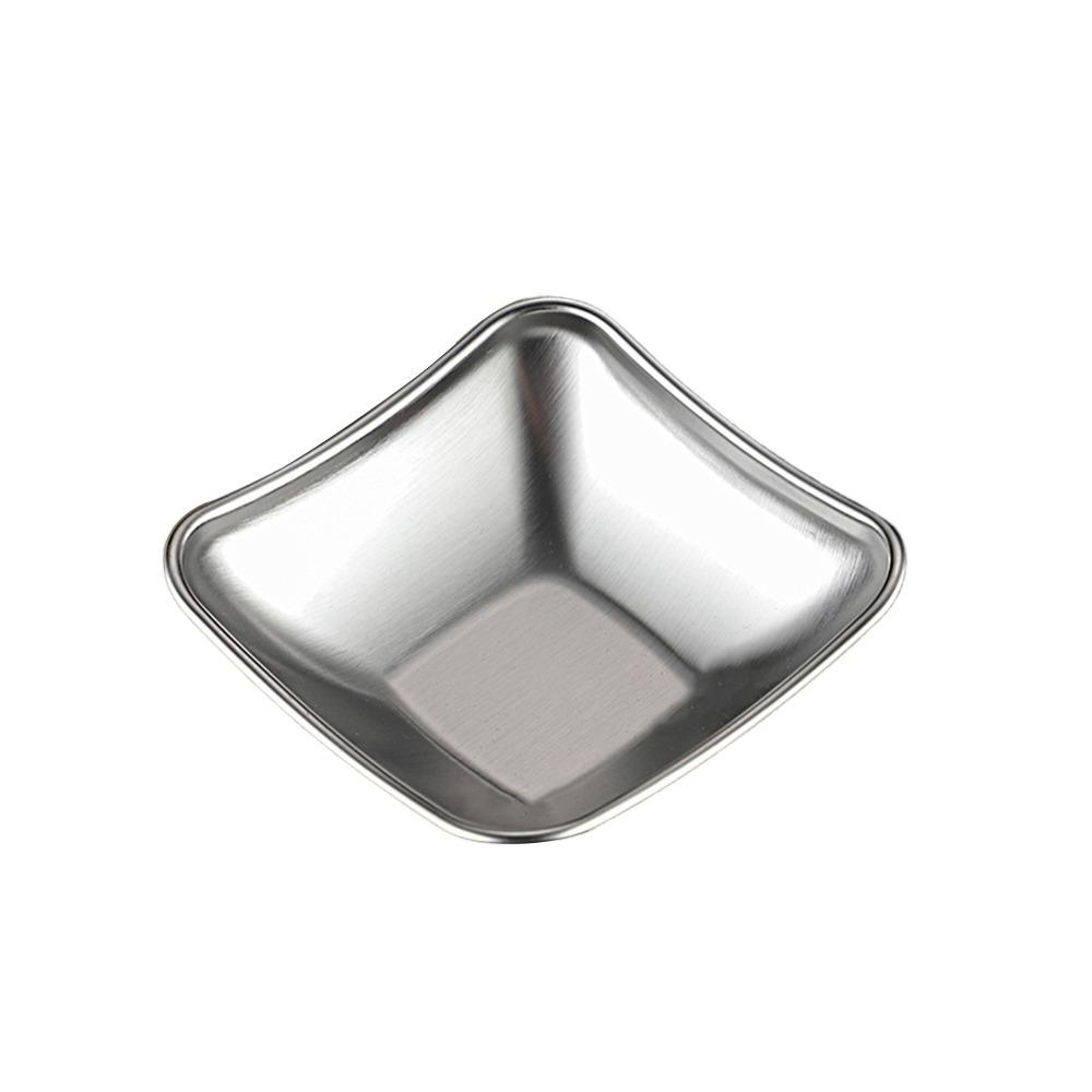 High Quality Stainless Steel Seasoning Dishes Multifunctional Mustard/Salad/Tomato Sauce Condiment/Sauce Sauce Cup Dip Tray
