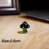 Mushroom Family Handmade Glass Ornaments Cute Mushroom Glaze Figurine Mini Car Decorations Creative Holiday Gifts Wholesales New
