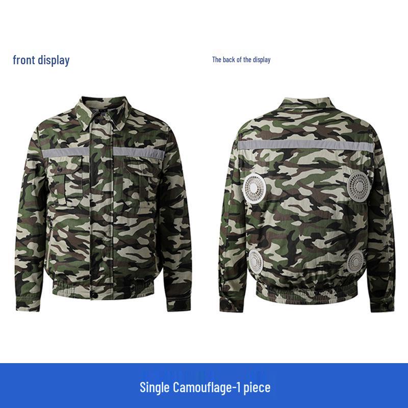 Summer Cooling Suit: Four-Fan Reflective Sun Protection Workwear